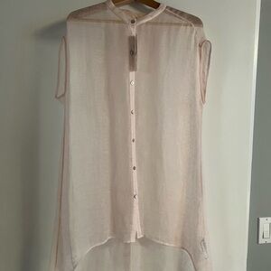 Eileen Fisher Organic Linen Mesh Top